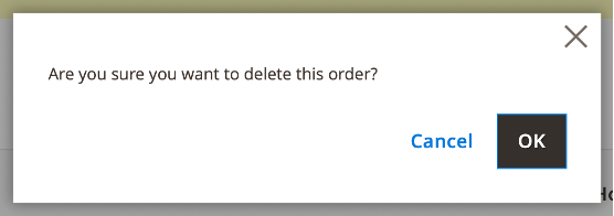 Delete Dialogue Box