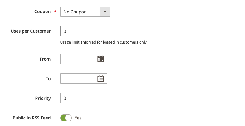 Price rule  coupon 